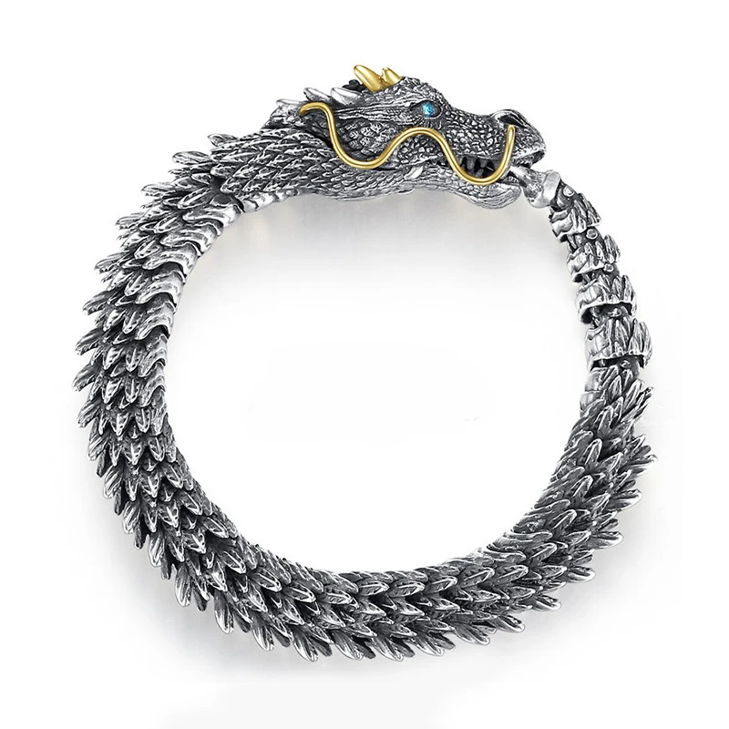 Traditional Tibetan Buddhism Dragon Bracelet Domineering Dragon Scales Bangle for Men Women Lucky Amulet Bracelet Jewelry Gift Traditional Tibetan Buddhism Dragon Bracelet Domineering Dragon Scales Bangle for Men Women Lucky Amulet Bracelet Jewelry Gift
