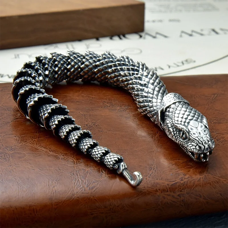 Traditional Tibetan Buddhism Dragon Bracelet Domineering Dragon Scales Bangle for Men Women Lucky Amulet Bracelet Jewelry Gift