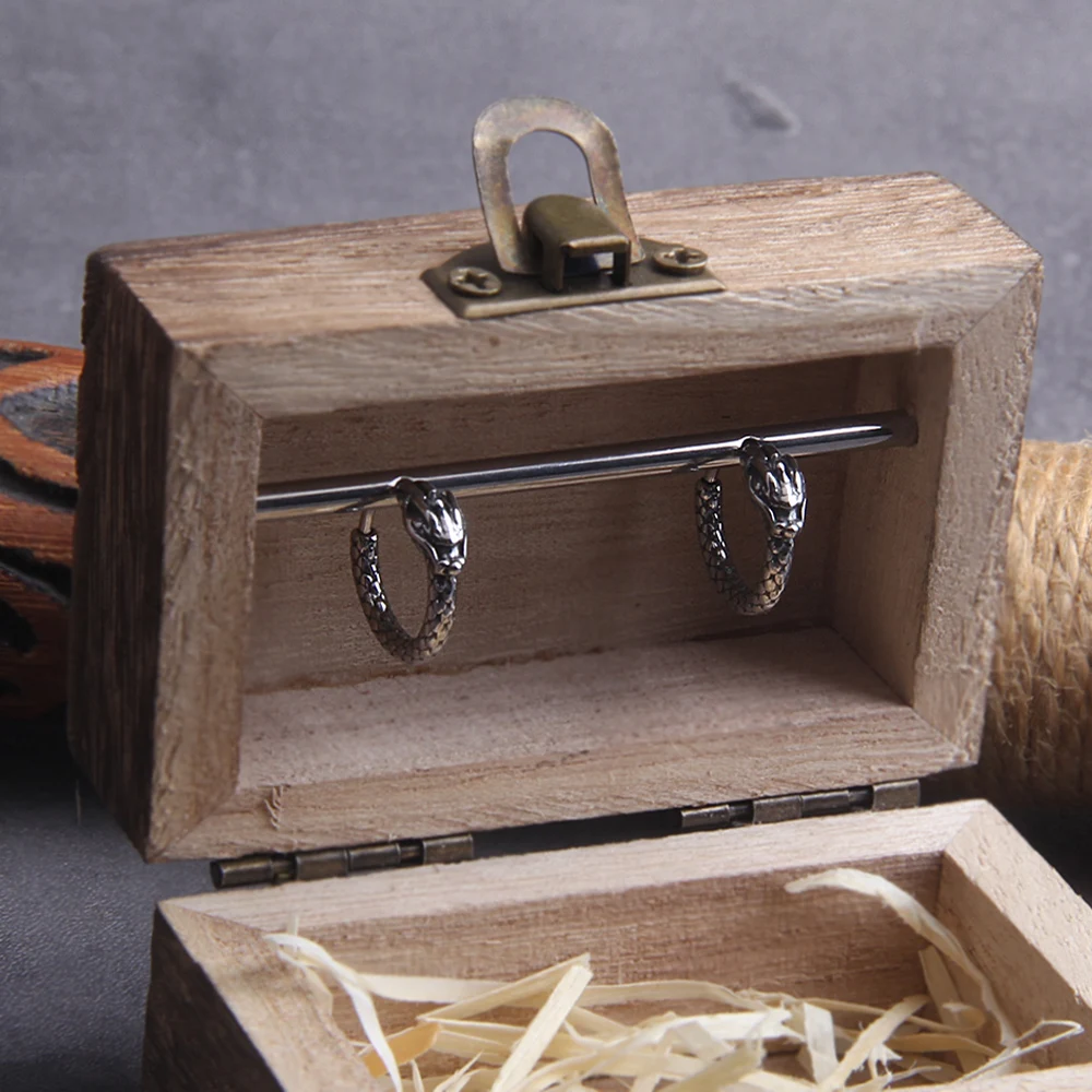 Vikings Jewelry Retro Dragon Head Huggie,Vintage Stainless Steel Men Hoop Earrings,Cool Tranditinal Lucky Almut Boy jewelry