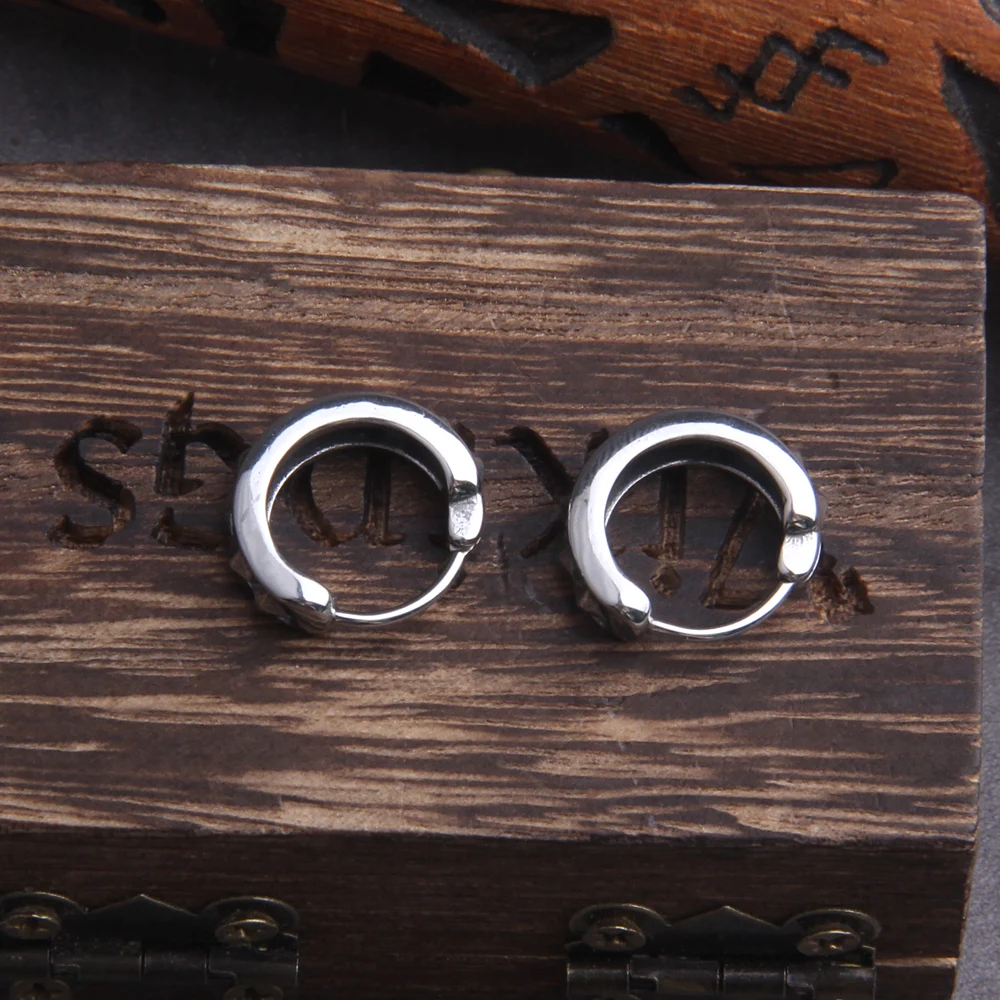Vikings Jewelry Punk Men Earrings Ear Studs Spike Rivet Hoop Huggie Gothic Stainless Steel Earring Jewelry Gifts Accessories Vikings Jewelry Punk Men Earrings Ear Studs Spike Rivet Hoop Huggie Gothic Stainless Steel Earring Jewelry Gifts Accessories