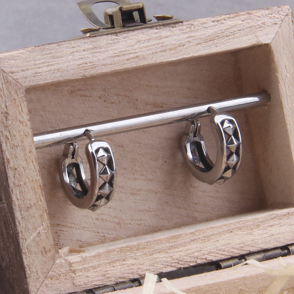 Vikings Jewelry Punk Men Earrings Ear Studs Spike Rivet Hoop Huggie Gothic Stainless Steel Earring Jewelry Gifts Accessories Vikings Jewelry Punk Men Earrings Ear Studs Spike Rivet Hoop Huggie Gothic Stainless Steel Earring Jewelry Gifts Accessories