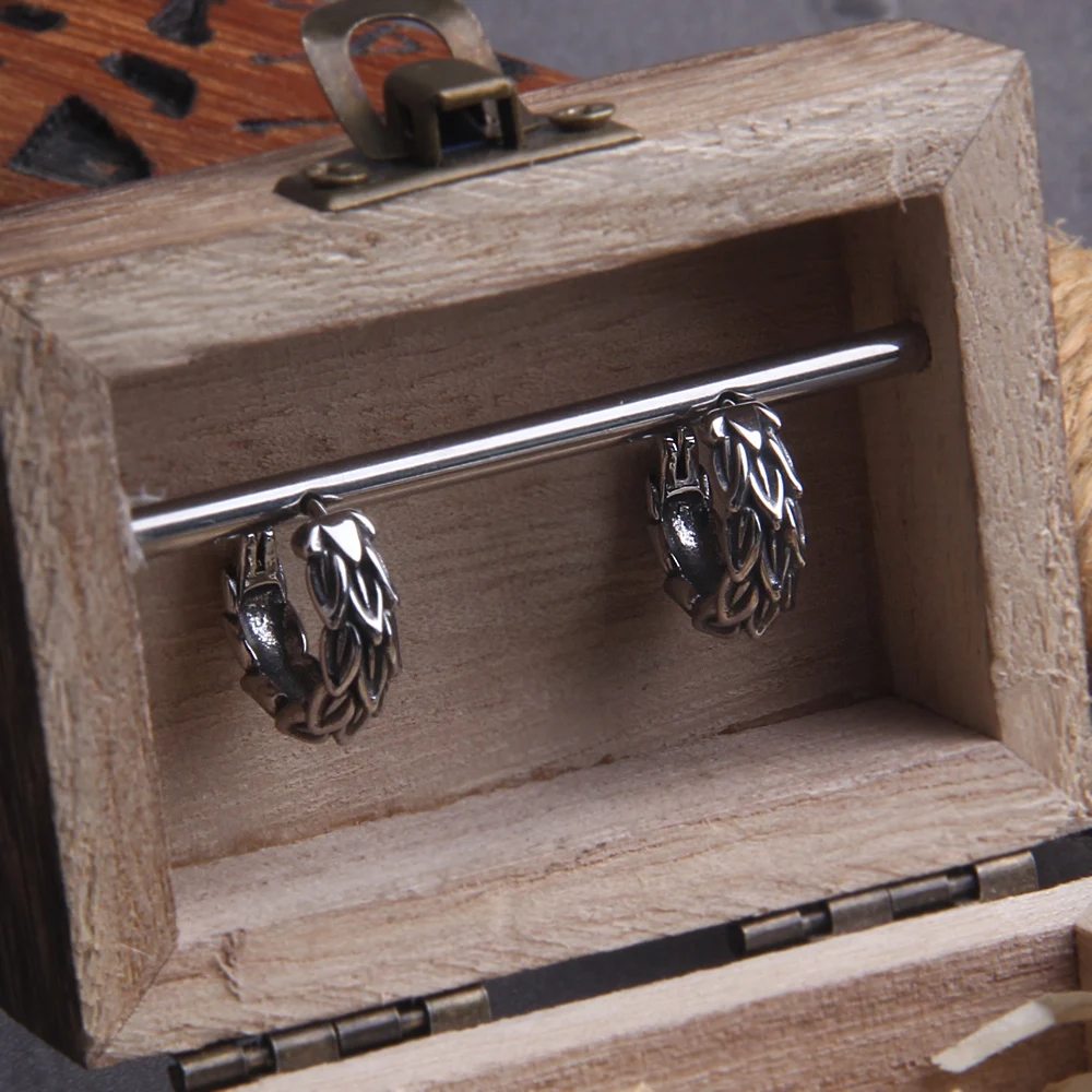 Delicate Men Women Hip Hop U Shape Snake Scale Dragon Scale Earrings Gothic Punk Simple Hypoallergenic Earrings