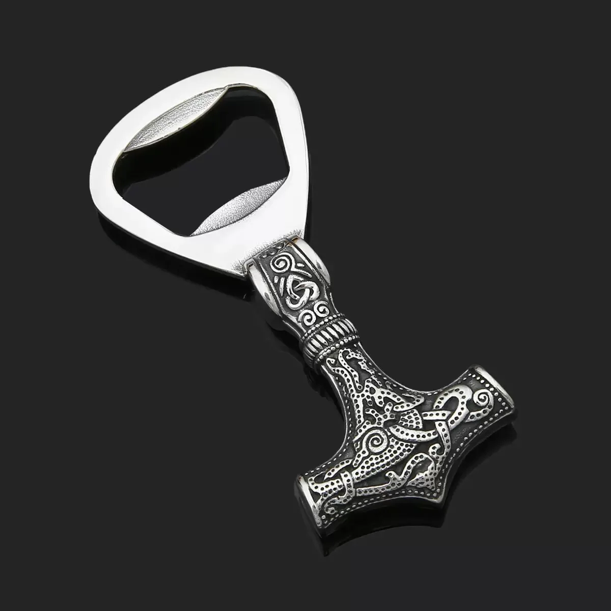 Viking pirate vintage cast beer bottle opener, Thor’s hammer titanium bottle opener Viking pirate vintage cast beer bottle opener, Thor's hammer titanium bottle opener