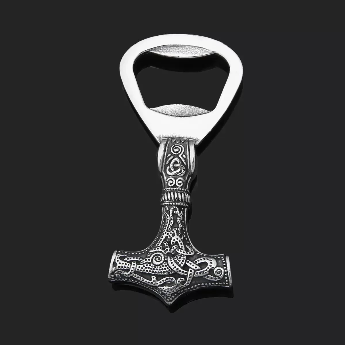 Viking pirate vintage cast beer bottle opener, Thor’s hammer titanium bottle opener Viking pirate vintage cast beer bottle opener, Thor's hammer titanium bottle opener