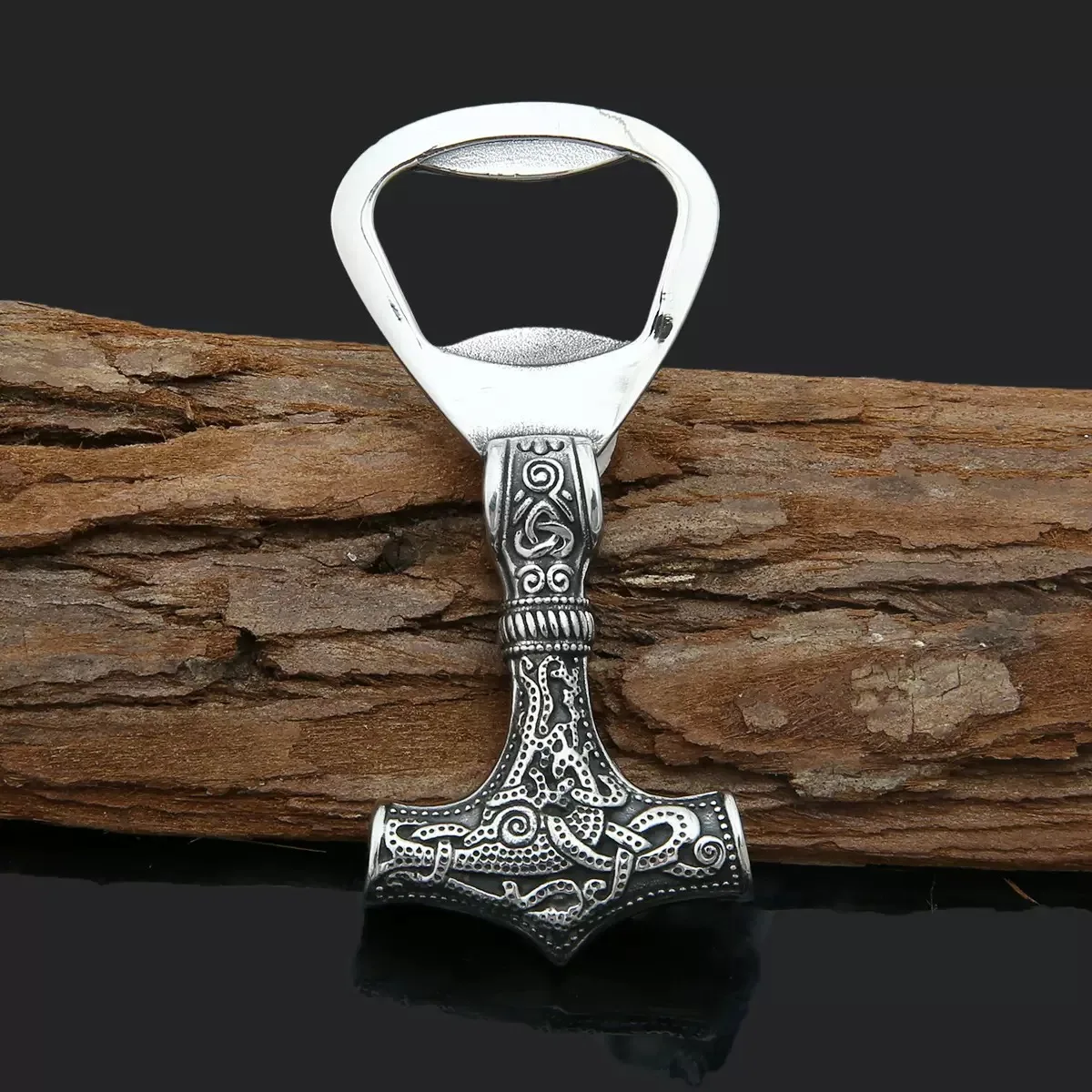 Viking pirate vintage cast beer bottle opener, Thor’s hammer titanium bottle opener Viking pirate vintage cast beer bottle opener, Thor's hammer titanium bottle opener