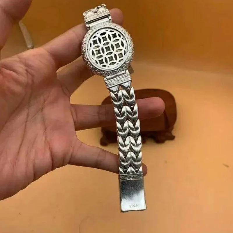 Asian chinese old miao silver hand cast statue bracelet jewel cool gift Asian chinese old miao silver hand cast statue bracelet jewel cool gift