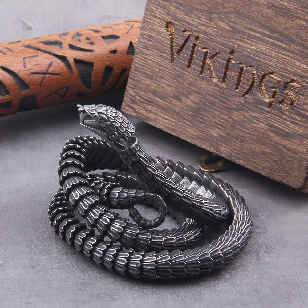 Viking Ouroboros vintage punk Necklace for men never fade stainless steel fashion Jewelry hippop street culture Viking Ouroboros vintage punk Necklace for men never fade stainless steel fashion Jewelry hippop street culture