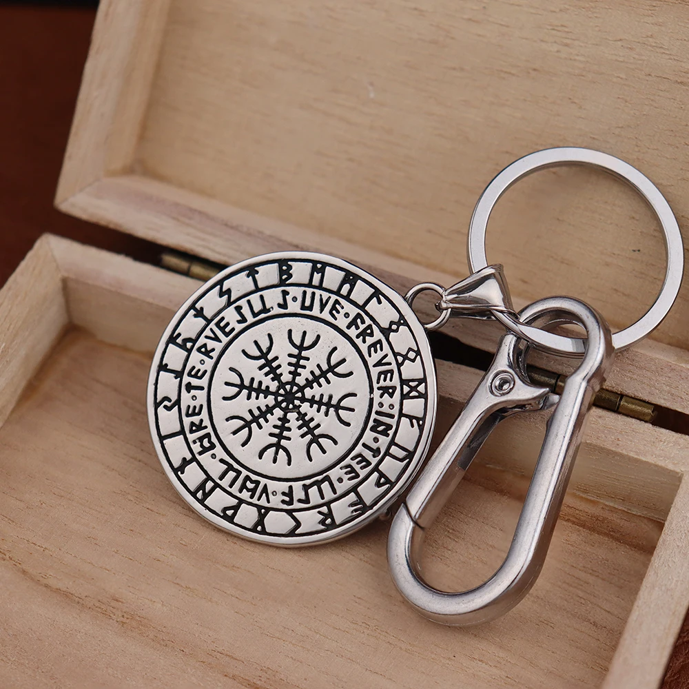 Vintage Viking Raven Keychain for Men Stainless Steel Nordic Odin Rune Compass Car Keyring Women Jewelry Accessories Wholesale Vintage Viking Raven Keychain for Men Stainless Steel Nordic Odin Rune Compass Car Keyring Women Jewelry Accessories Wholesale
