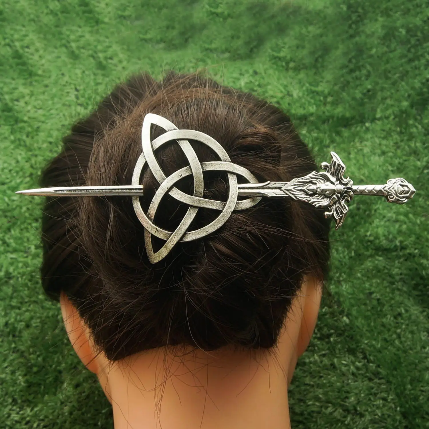 Lady With Sword Fixing Her Hair Viking Women Hair Pin Women Jewelry