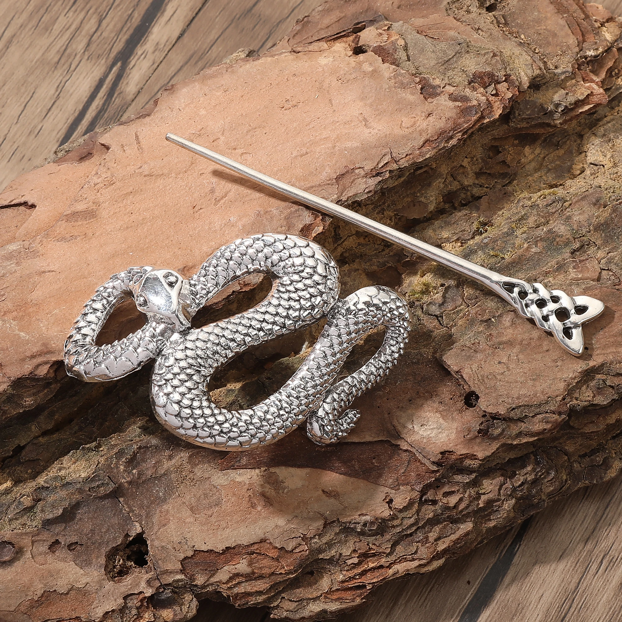 Viking Retro Python Hairpin Hair Accessories Celtic Knot Hair Stick Fashion Trendy Versatile Headwear Scandinavian Norwegian Style Accessories Party Accessories Valentine's Day Mother's Day Birthday G