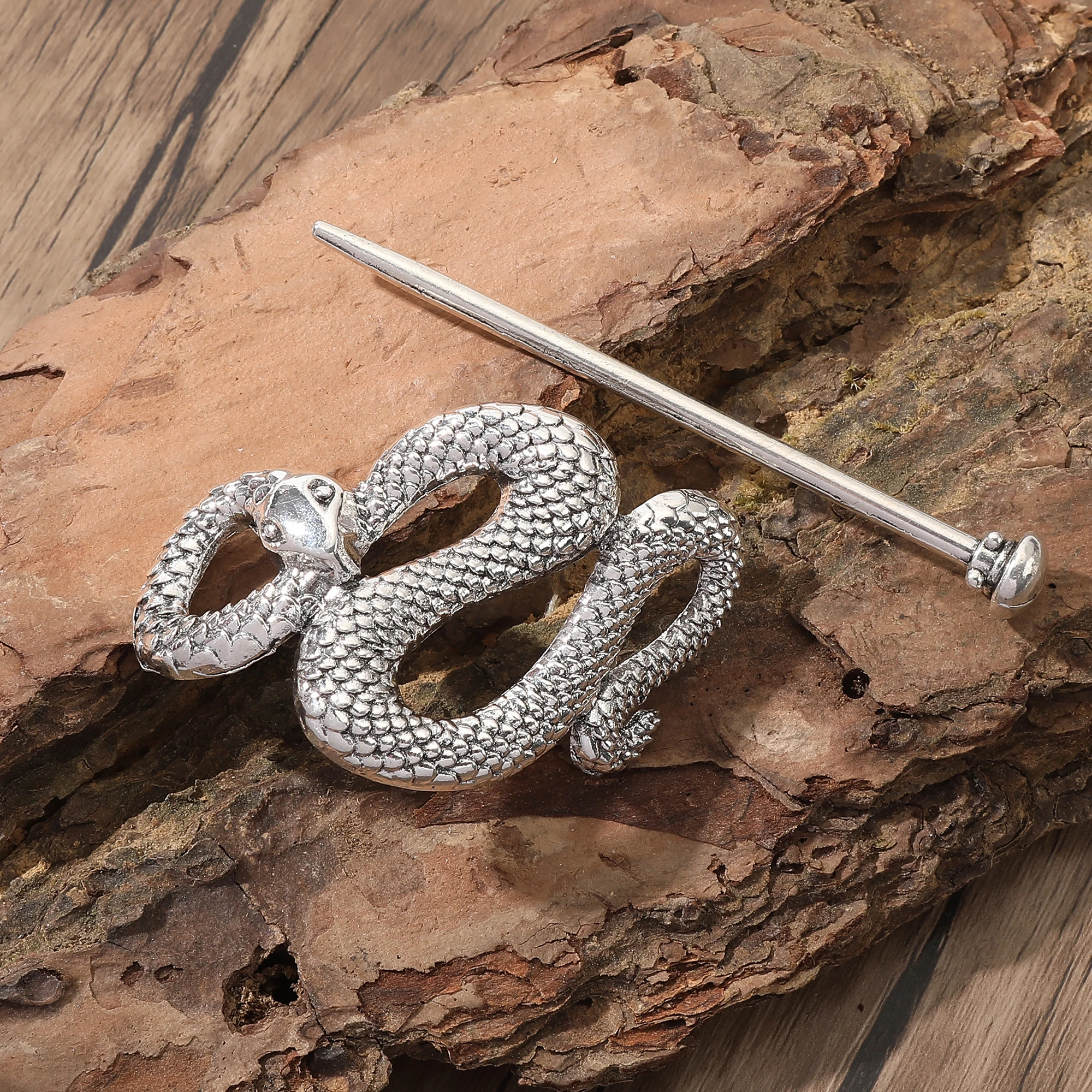 Viking Retro Python Hairpin Hair Accessories Celtic Knot Hair Stick Fashion Trendy Versatile Headwear Scandinavian Norwegian Style Accessories Party Accessories Valentine's Day Mother's Day Birthday G