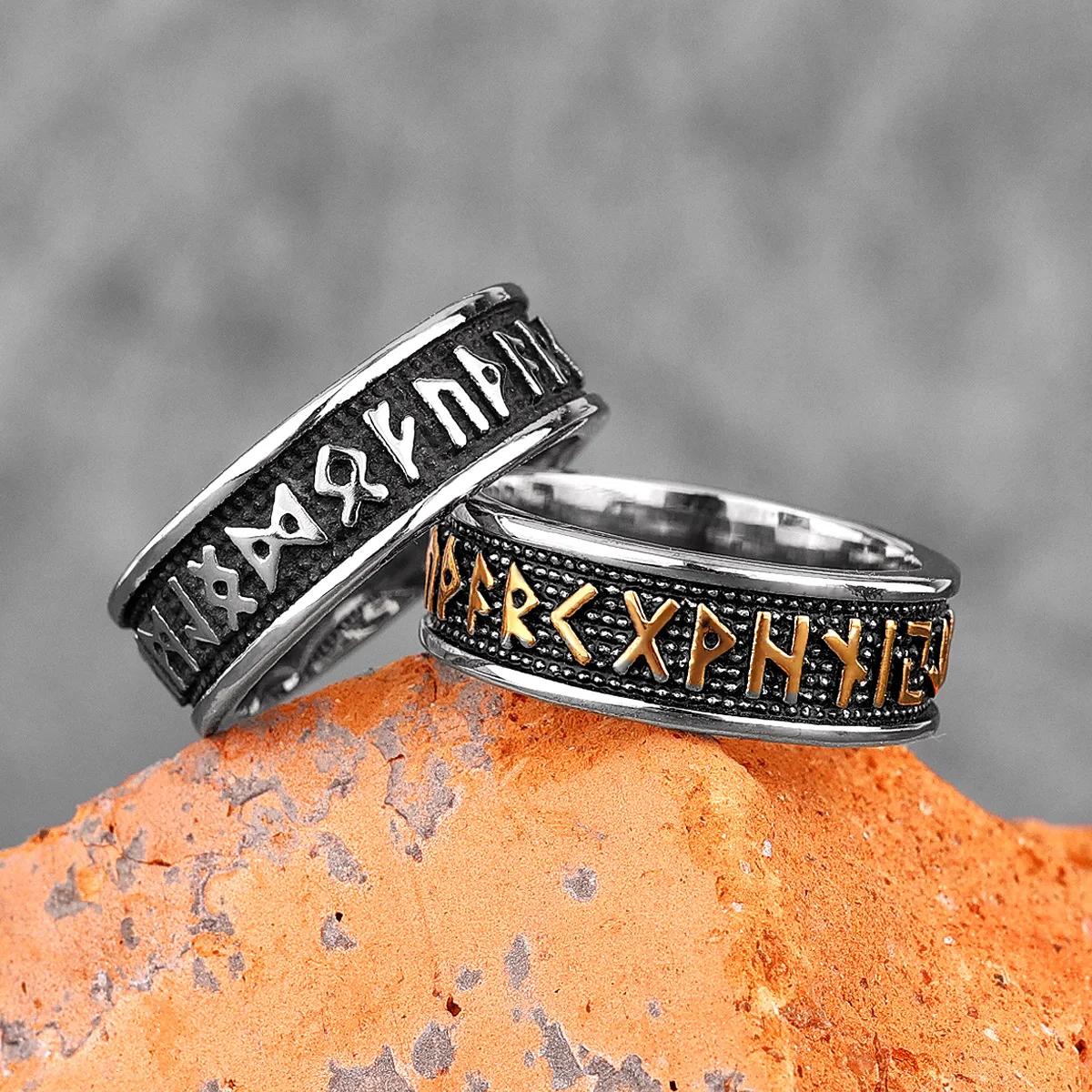 Retro Viking Character Stainless Steel Mens Rings Punk Simple Amulet For Male Boyfriend Biker Jewelry Creativity Gift Wholesale Retro Viking Character Stainless Steel Mens Rings Punk Simple Amulet For Male Boyfriend Biker Jewelry Creativity Gift Wholesale
