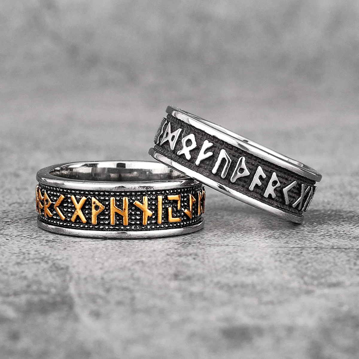 Retro Viking Character Stainless Steel Mens Rings Punk Simple Amulet For Male Boyfriend Biker Jewelry Creativity Gift Wholesale Retro Viking Character Stainless Steel Mens Rings Punk Simple Amulet For Male Boyfriend Biker Jewelry Creativity Gift Wholesale