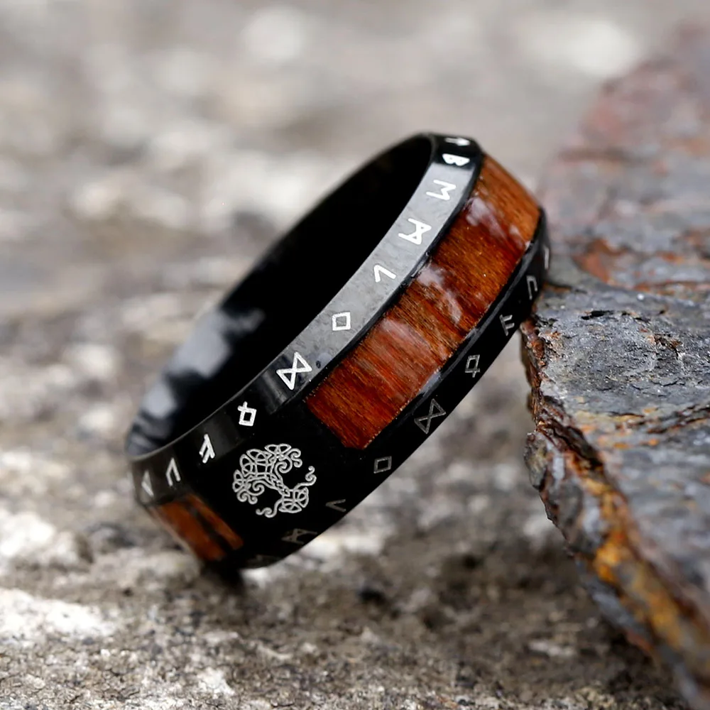 2023 NEW Vintage Men Stainless Steel Viking Tree Of life Ring Unique Man Amulet Personality Gift Jewelry free shipping 2023 NEW Vintage Men Stainless Steel Viking Tree Of life Ring Unique Man Amulet Personality Gift Jewelry free shipping