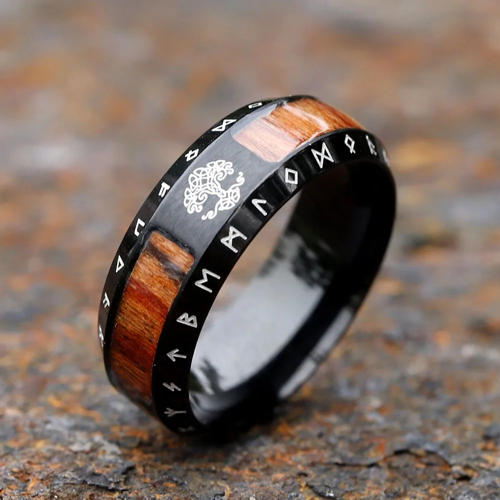 2023 NEW Vintage Men Stainless Steel Viking Tree Of life Ring Unique Man Amulet Personality Gift Jewelry free shipping 2023 NEW Vintage Men Stainless Steel Viking Tree Of life Ring Unique Man Amulet Personality Gift Jewelry free shipping