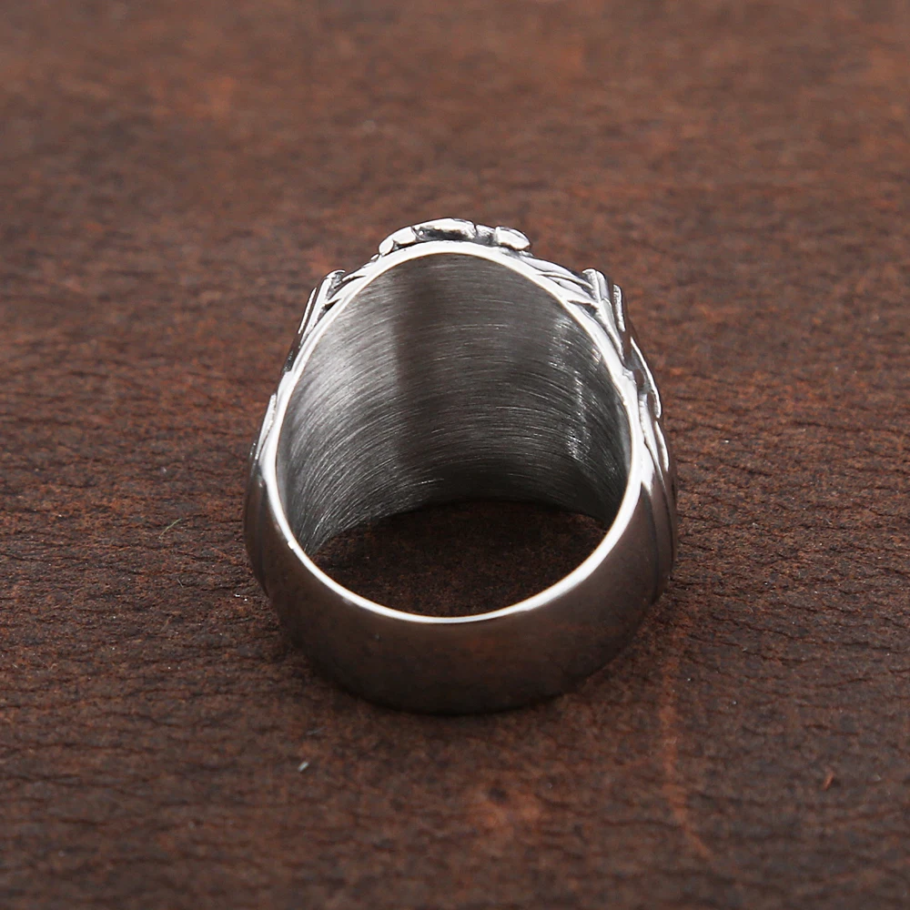 Vintage Viking Compass Helm of Awe Ring Stainless Steel Men Nordic Ethnic Belief Aegishjalmur Viking Rings Jewelry Dropshipping Vintage Viking Compass Helm of Awe Ring Stainless Steel Men Nordic Ethnic Belief Aegishjalmur Viking Rings Jewelry Dropshipping