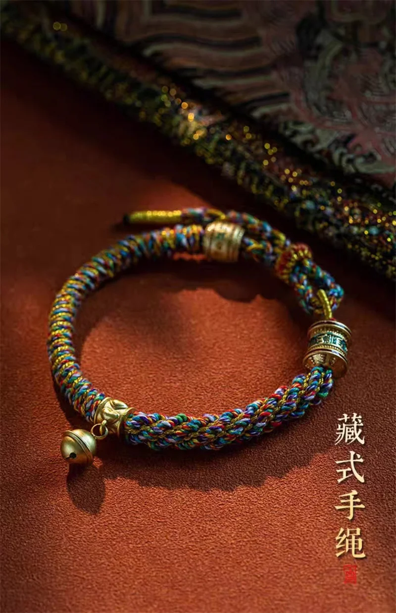 Hand Woven Size Adjust Tibetan Six Words Lucky Rope Bracelets Black Red God of Wealth Bracelet Bangles Gift For Friends Lovers Hand Woven Size Adjust Tibetan Six Words Lucky Rope Bracelets Black Red God of Wealth Bracelet Bangles Gift For Friends Lovers