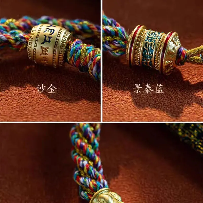 Hand Woven Size Adjust Tibetan Six Words Lucky Rope Bracelets Black Red God of Wealth Bracelet Bangles Gift For Friends Lovers Hand Woven Size Adjust Tibetan Six Words Lucky Rope Bracelets Black Red God of Wealth Bracelet Bangles Gift For Friends Lovers