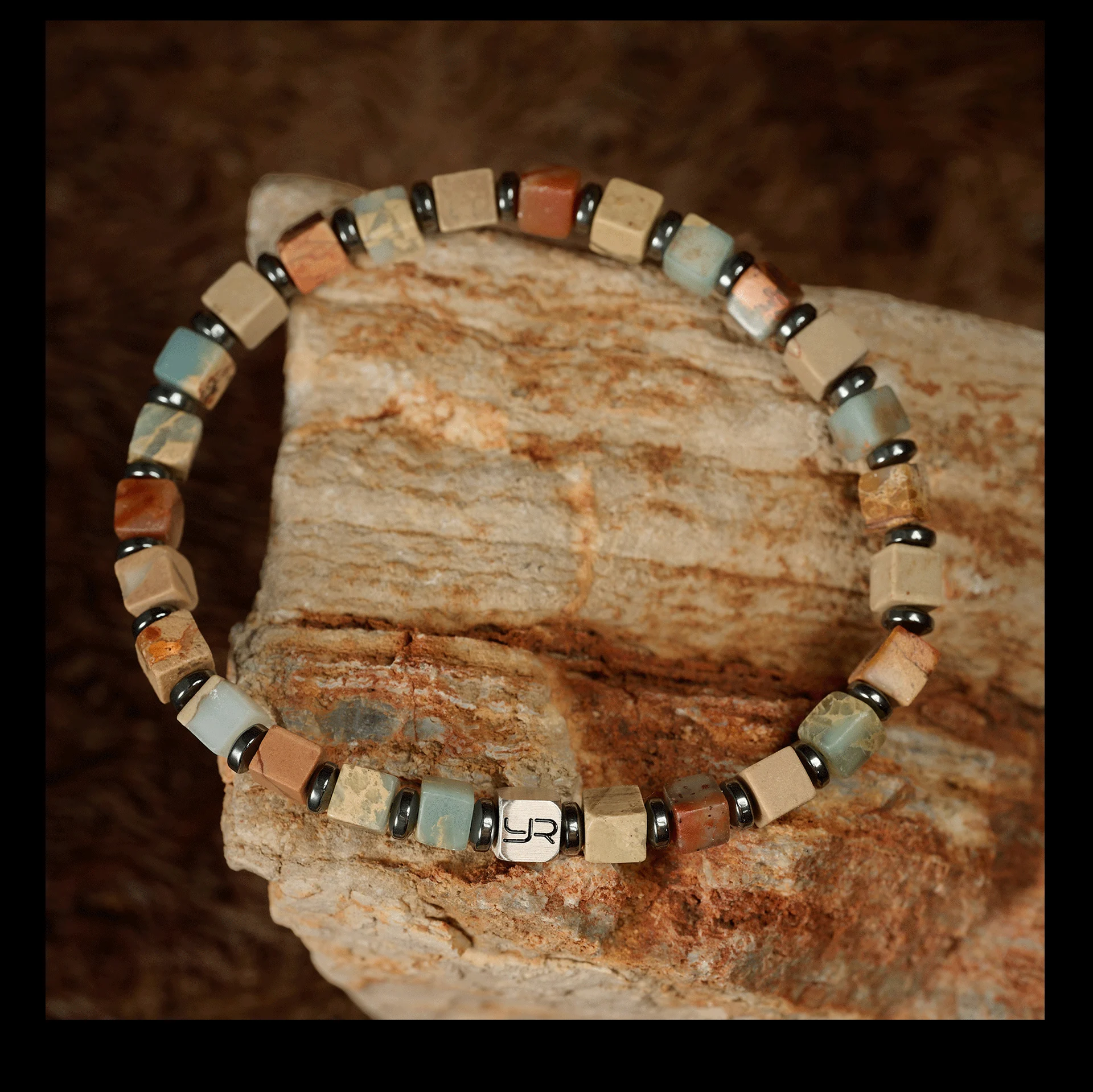 YOUNG&RICH Natural Shoushan Stone Beads Bracelet 4mm, Retro Bohemian Style Boutique Unisex Fashion Bracelet