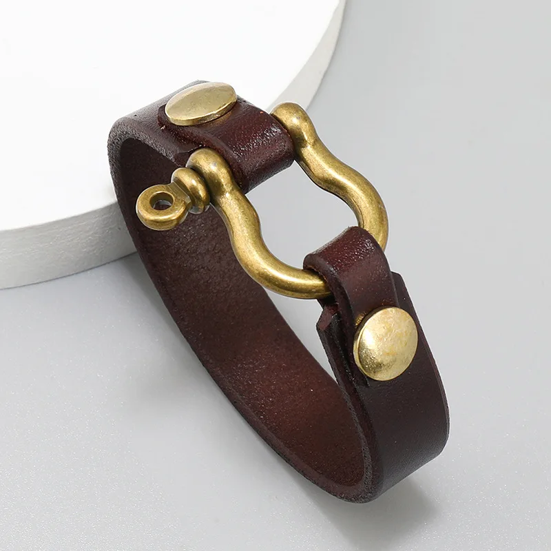 Jessingshow Punk Vintage Men Genuine Leather Bracelets Wide Black Brown Cuff Wrap Bracelet Bangles for Women Men Jewelry Gifts Jessingshow Punk Vintage Men Genuine Leather Bracelets Wide Black Brown Cuff Wrap Bracelet Bangles for Women Men Jewelry Gifts