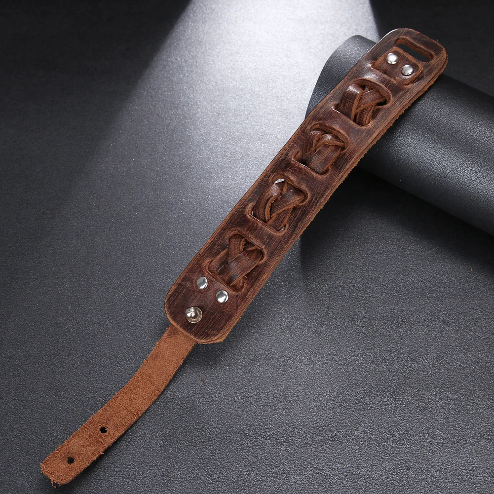 Vintage Handmade Weave Wide Leather Bracelet Charm Cuff Genuine Leather Bracelet Men Pulsera Hombre браслет на руку широкий Vintage Handmade Weave Wide Leather Bracelet Charm Cuff Genuine Leather Bracelet Men Pulsera Hombre браслет на руку широкий