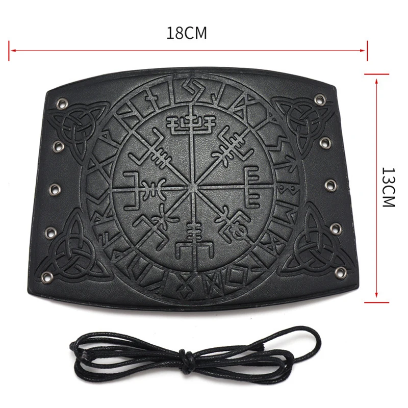 Fashion Punk Men Women Cosplay Wide Leather Bracelet Arm Armor Cuff Wrist Guard Viking Pattern Wide Bracelet Wristband Jewelry Fashion Punk Men Women Cosplay Wide Leather Bracelet Arm Armor Cuff Wrist Guard Viking Pattern Wide Bracelet Wristband Jewelry