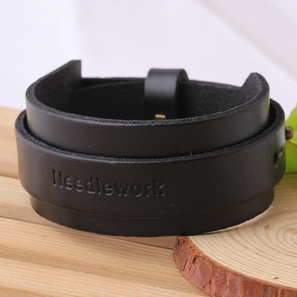 Fashion Men Wide Genuine Leather Bracelet Vintage Punk Wristband Male Bangles Wrap Adjustable Belt Bangle Men Jewelry Fashion Men Wide Genuine Leather Bracelet Vintage Punk Wristband Male Bangles Wrap Adjustable Belt Bangle Men Jewelry