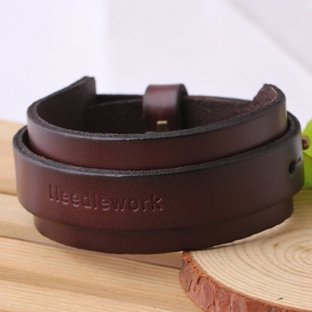 Fashion Men Wide Genuine Leather Bracelet Vintage Punk Wristband Male Bangles Wrap Adjustable Belt Bangle Men Jewelry Fashion Men Wide Genuine Leather Bracelet Vintage Punk Wristband Male Bangles Wrap Adjustable Belt Bangle Men Jewelry