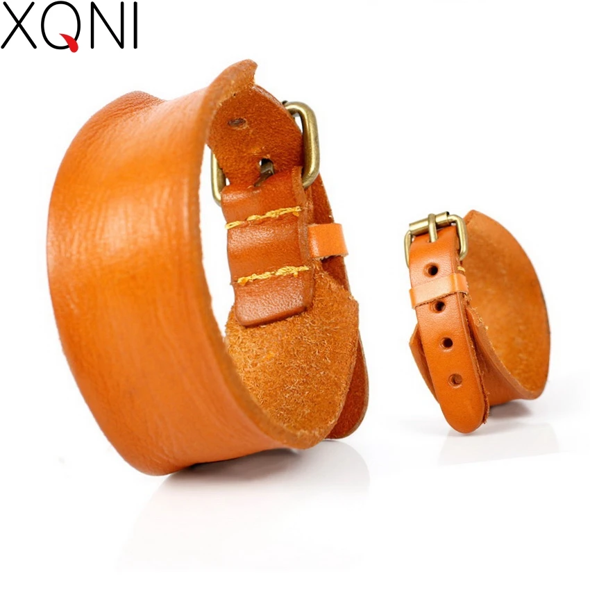 Punk Leather Bracelet for Men – Vintage Wrap in 3 Stylish Colors Punk Leather Bracelet for Men – Vintage Wrap in 3 Stylish Colors