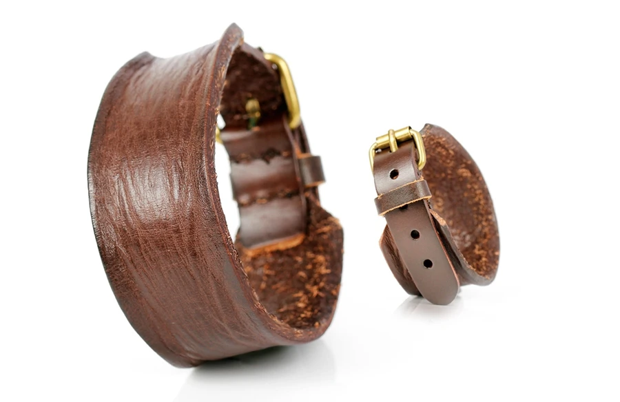 Punk Leather Bracelet for Men – Vintage Wrap in 3 Stylish Colors Punk Leather Bracelet for Men – Vintage Wrap in 3 Stylish Colors