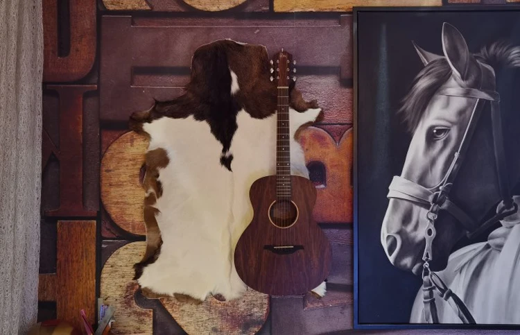 Whole Goatskin Tapestry Floor Mat Carpet, Scandinavian Simple Sofa Cushion, Chair Cushion, Natural Animal Skin, Photo