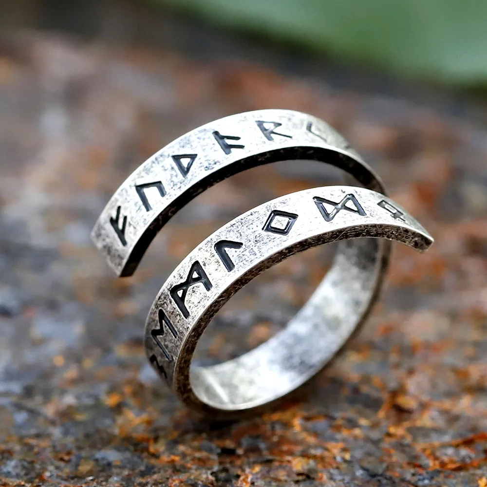 2024 New 316L Stainless Steel Viking Rotating chain rune Ring For Men Fashion retro Amulet fashion Jewelry Gift free shipping 2024 New 316L Stainless Steel Viking Rotating chain rune Ring For Men Fashion retro Amulet fashion Jewelry Gift free shipping