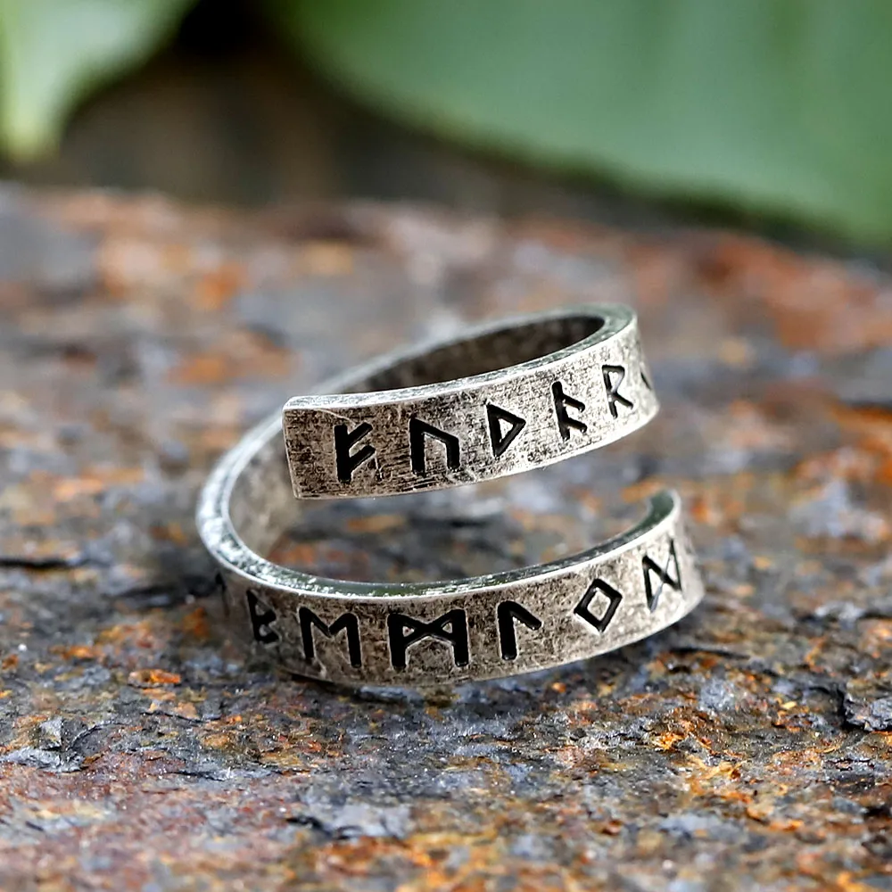 2024 New 316L Stainless Steel Viking Rotating chain rune Ring For Men Fashion retro Amulet fashion Jewelry Gift free shipping 2024 New 316L Stainless Steel Viking Rotating chain rune Ring For Men Fashion retro Amulet fashion Jewelry Gift free shipping