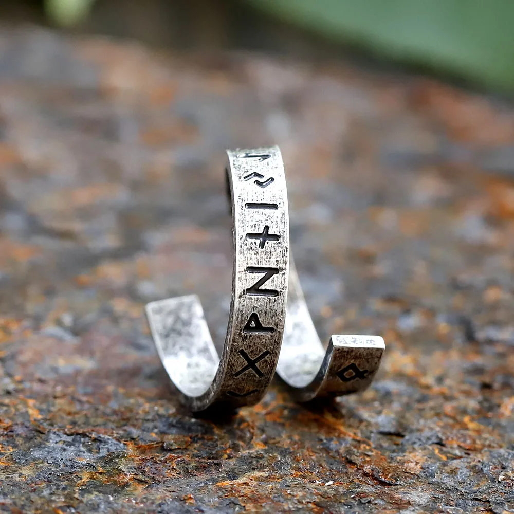 2024 New 316L Stainless Steel Viking Rotating chain rune Ring For Men Fashion retro Amulet fashion Jewelry Gift free shipping 2024 New 316L Stainless Steel Viking Rotating chain rune Ring For Men Fashion retro Amulet fashion Jewelry Gift free shipping