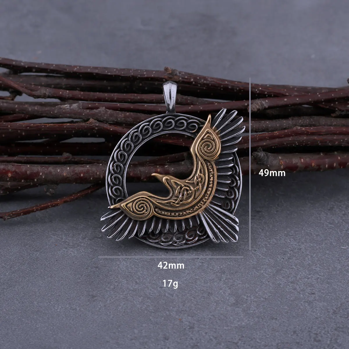 Stainless Steel Viking Odin Raven Necklace Men Vintage Huginn Muninn Celtic Knot Fashion Amulet Pendant Jewelry Gifts Stainless Steel Viking Odin Raven Necklace Men Vintage Huginn Muninn Celtic Knot Fashion Amulet Pendant Jewelry Gifts