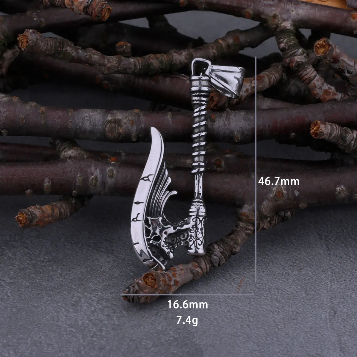 Nordic Vikings Axe Necklace Men’s Stainless Steel Fashion Retro Hip Hop Biker Pendant Necklace Amulet Charm Male Jewelry Gift Nordic Vikings Axe Necklace Men's Stainless Steel Fashion Retro Hip Hop Biker Pendant Necklace Amulet Charm Male Jewelry Gift