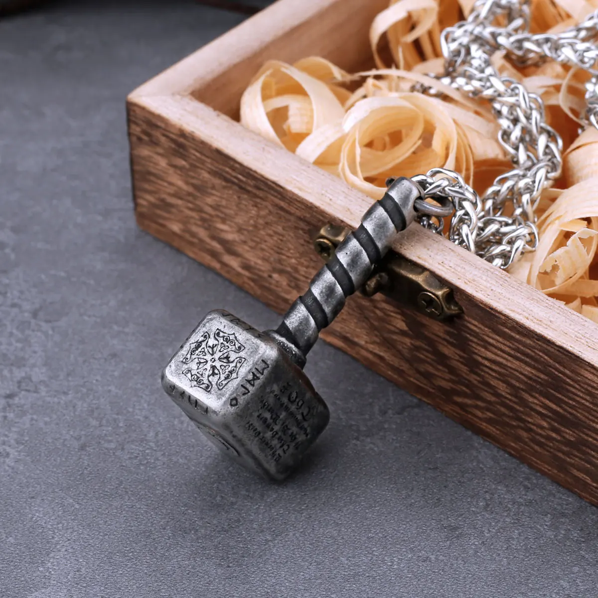 Viking Battle Thor’s Hammer Necklace Stainless Steel Mens Vintage Fashion Pendant Necklace Nordic Jewelry Gift for Boyfriend Viking Battle Thor's Hammer Necklace Stainless Steel Mens Vintage Fashion Pendant Necklace Nordic Jewelry Gift for Boyfriend
