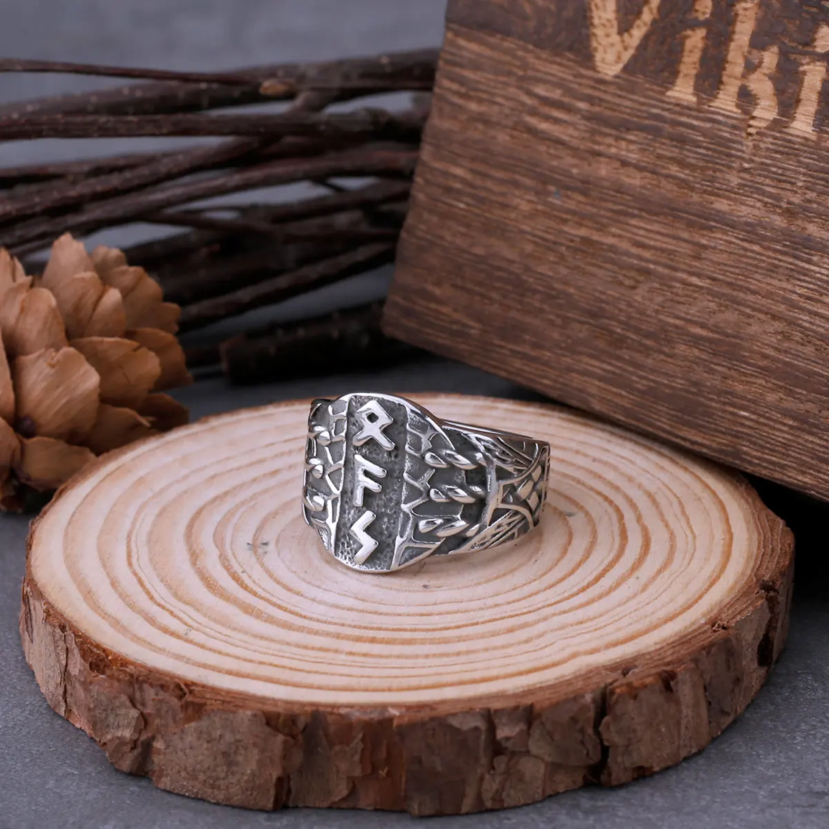 Stainless Steel Virgin Odin Rune Ring Men‘s Retro Nordic Totem Punk Celtic Knot Ring Hip Hop Biker Male Amulet Jewelry As A Gift Stainless Steel Virgin Odin Rune Ring Men‘s Retro Nordic Totem Punk Celtic Knot Ring Hip Hop Biker Male Amulet Jewelry As A Gift