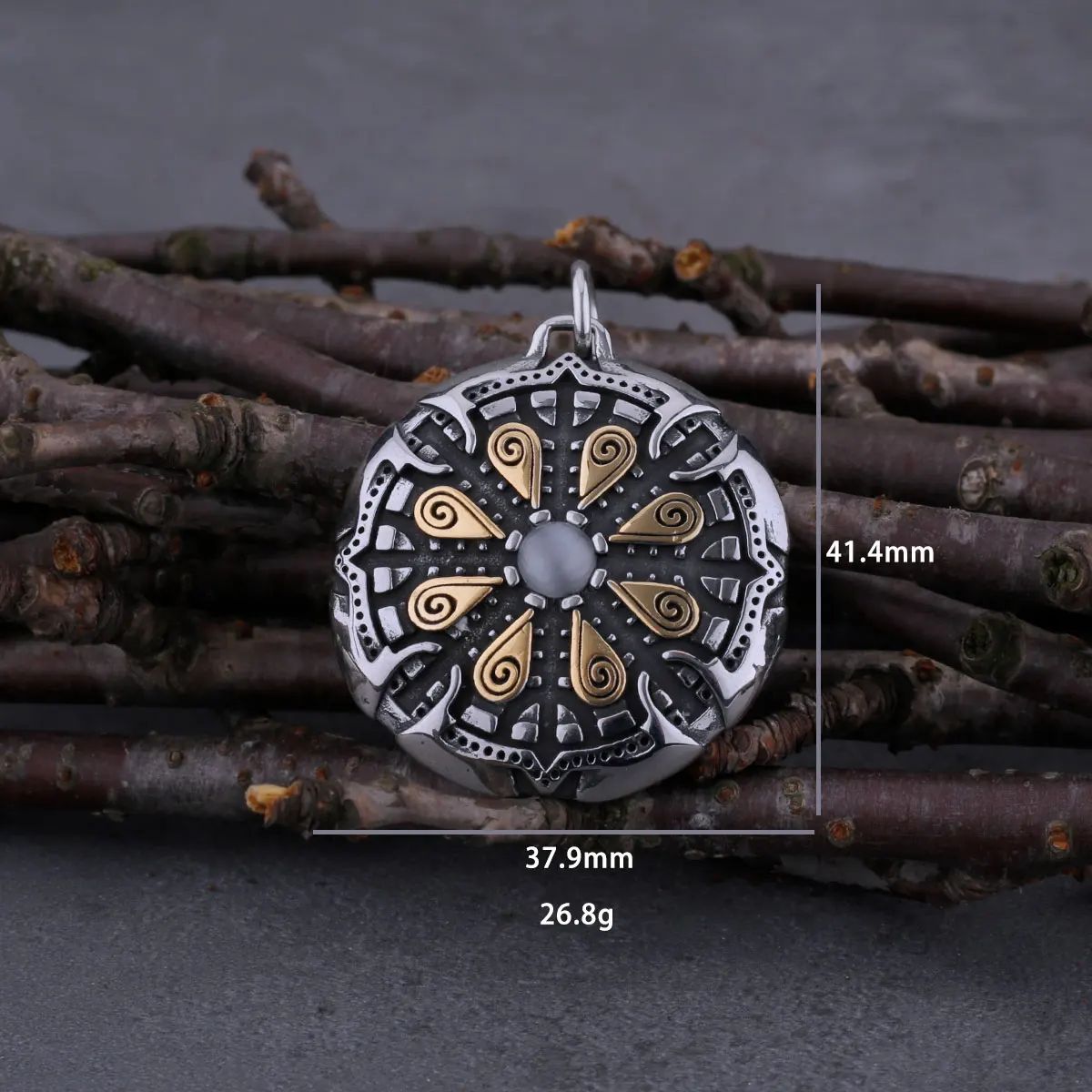 Fashion Vikings Vegvisir Rune Necklace Stainless Steel Men’s Hip Hop Vintage Pendant Rock Party Nordic Jewelry As Gift Fashion Vikings Vegvisir Rune Necklace Stainless Steel Men's Hip Hop Vintage Pendant Rock Party Nordic Jewelry As Gift