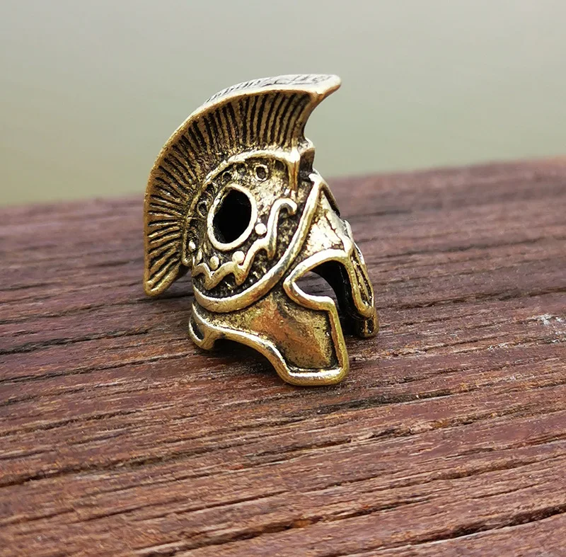 1pcs Punk Rock Vintage Sparta Helmet Skull Warriors Charms for Bracelet Necklace Keychain DIY Jewelry Making Accessories