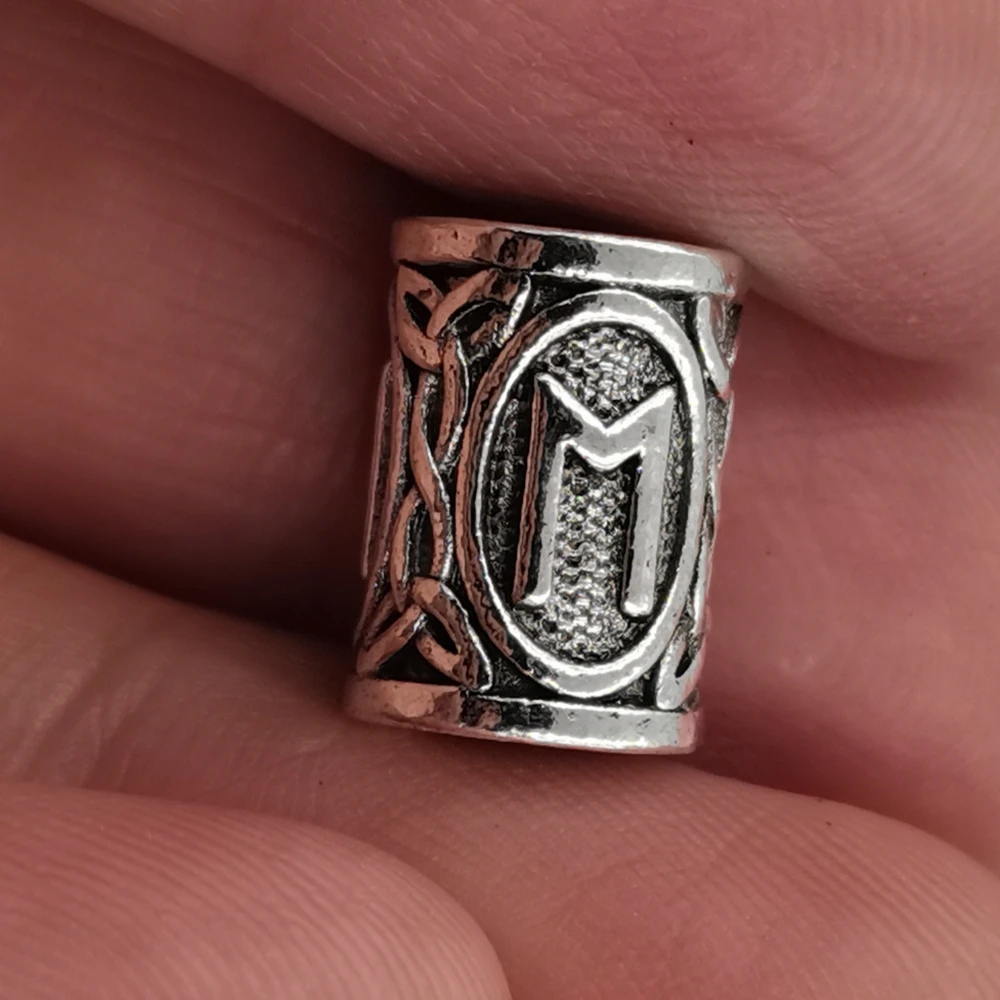 Hair Braid Beard Dreadlock Beads Rings Tube Viking Rune Charm Pendant for DIY Necklace Jewelry Making Hair Braid Beard Dreadlock Beads Rings Tube Viking Rune Charm Pendant for DIY Necklace Jewelry Making