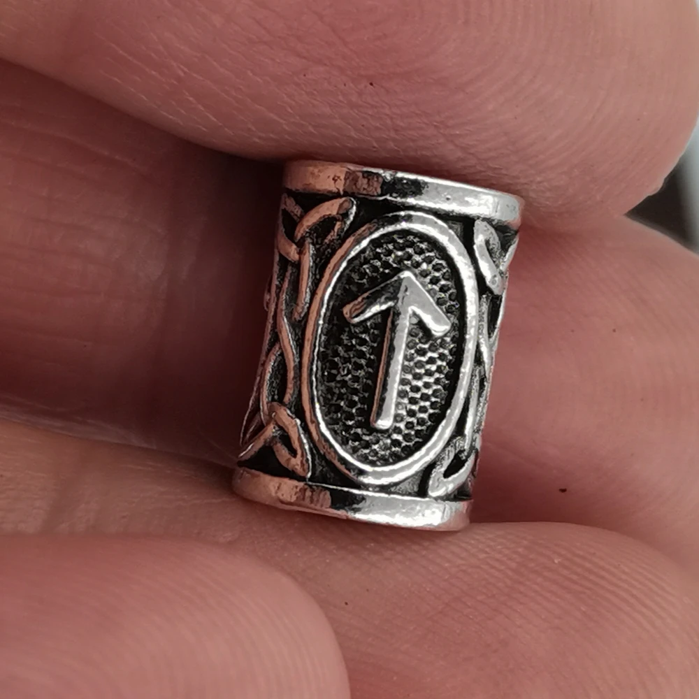Hair Braid Beard Dreadlock Beads Rings Tube Viking Rune Charm Pendant for DIY Necklace Jewelry Making Hair Braid Beard Dreadlock Beads Rings Tube Viking Rune Charm Pendant for DIY Necklace Jewelry Making