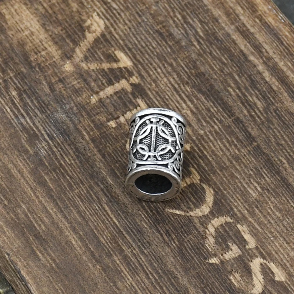 1pcs Viking Vegvisir Compass Runes Slavic Men Women Accessories Beads Charms For Bracelet Making Beard Hair Jewelry