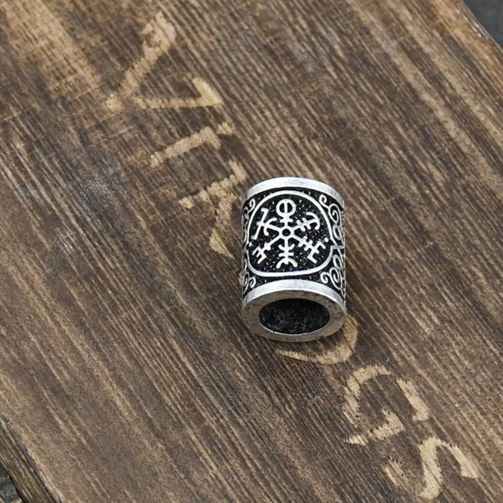 Hair Braid beard Dreadlock Beads rings tube Viking Rune Pattern Design for Hair Styling Accessories Hair Braid beard Dreadlock Beads rings tube Viking Rune Pattern Design for Hair Styling Accessories