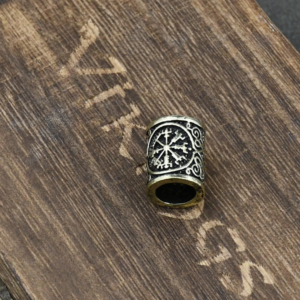 Hair Braid beard Dreadlock Beads rings tube Viking Rune Pattern Design for Hair Styling Accessories Hair Braid beard Dreadlock Beads rings tube Viking Rune Pattern Design for Hair Styling Accessories