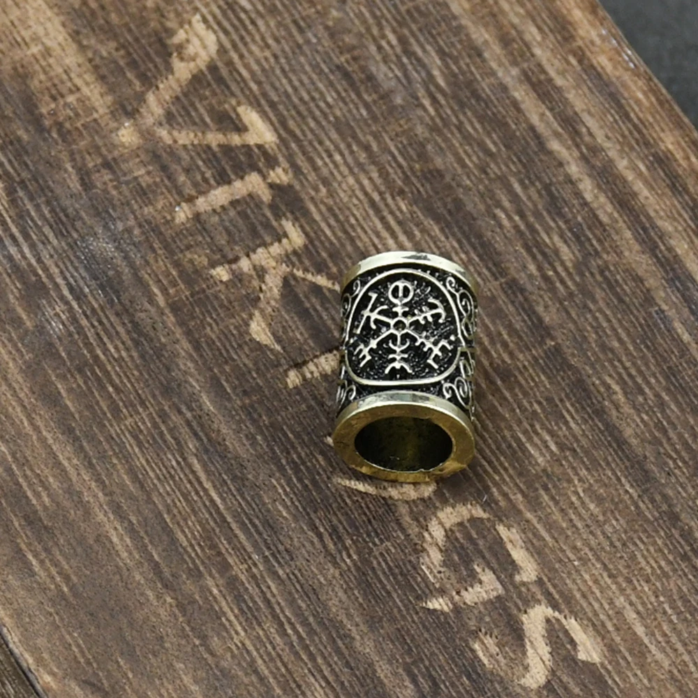 Hair Braid beard Dreadlock Beads rings tube Viking Rune Pattern Design for Hair Styling Accessories Hair Braid beard Dreadlock Beads rings tube Viking Rune Pattern Design for Hair Styling Accessories
