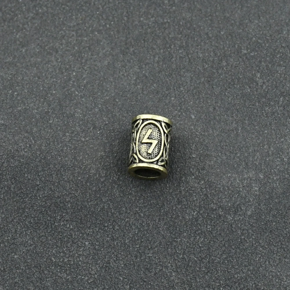 Hair Braid beard Dreadlock Beads rings tube Viking Rune Pattern Design for Hair Styling Accessories Hair Braid beard Dreadlock Beads rings tube Viking Rune Pattern Design for Hair Styling Accessories