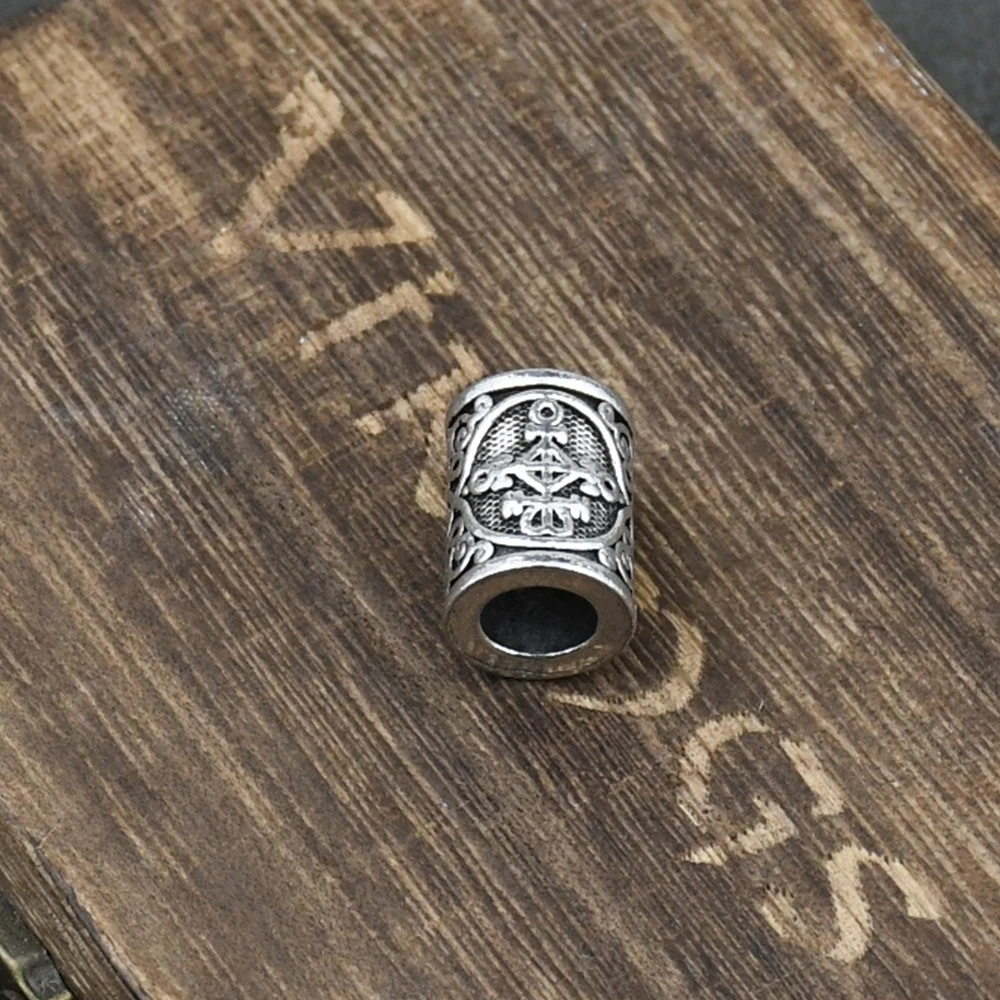 Hair Braid beard Dreadlock Beads rings tube Viking Rune Pattern Design for Hair Styling Accessories Hair Braid beard Dreadlock Beads rings tube Viking Rune Pattern Design for Hair Styling Accessories