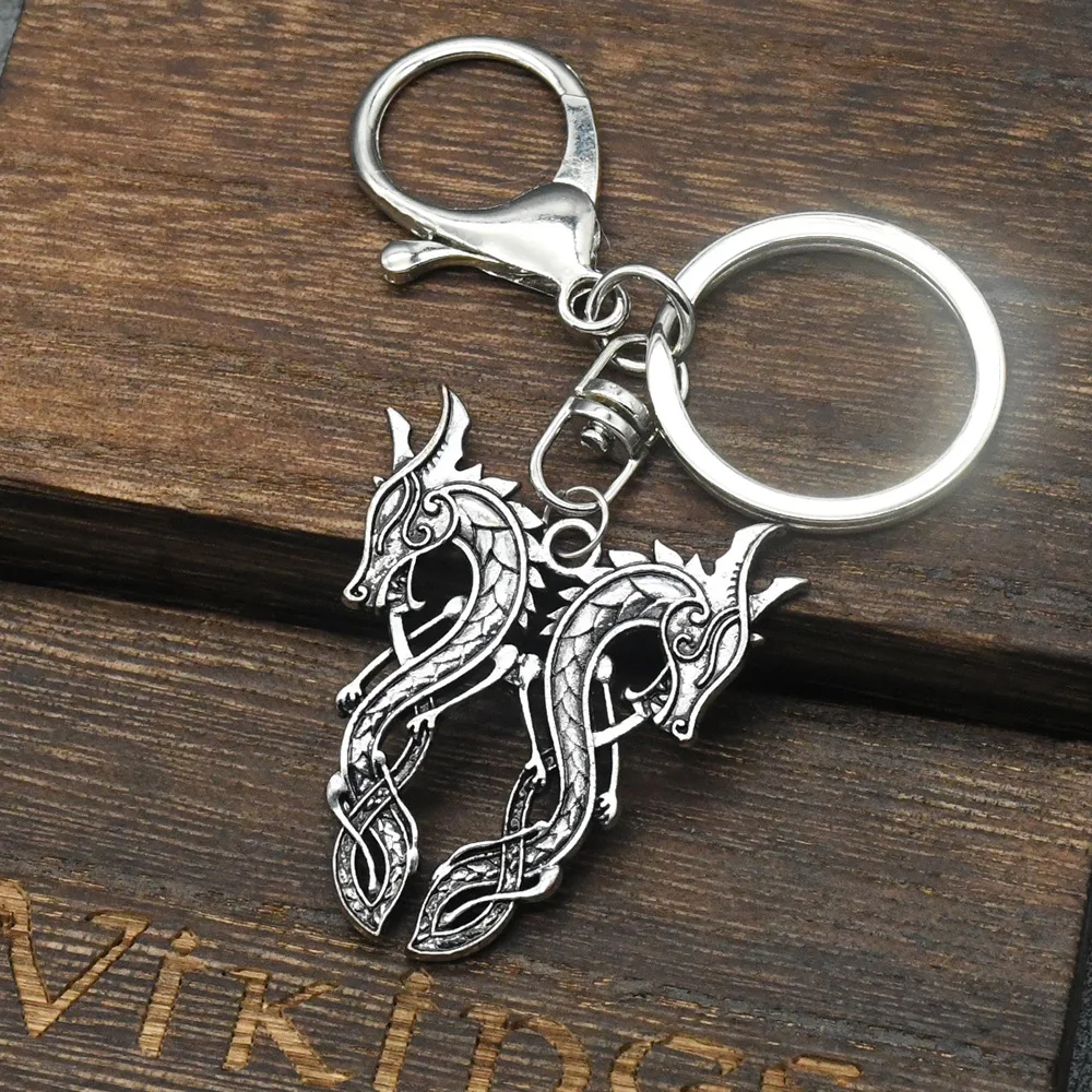 Fashion Alloy Keychain Vintage Dragon Pendants Keyring Retro Jewelry Car Key Chain Bag Charms Decoration Souvenir For Men Gift Fashion Alloy Keychain Vintage Dragon Pendants Keyring Retro Jewelry Car Key Chain Bag Charms Decoration Souvenir For Men Gift