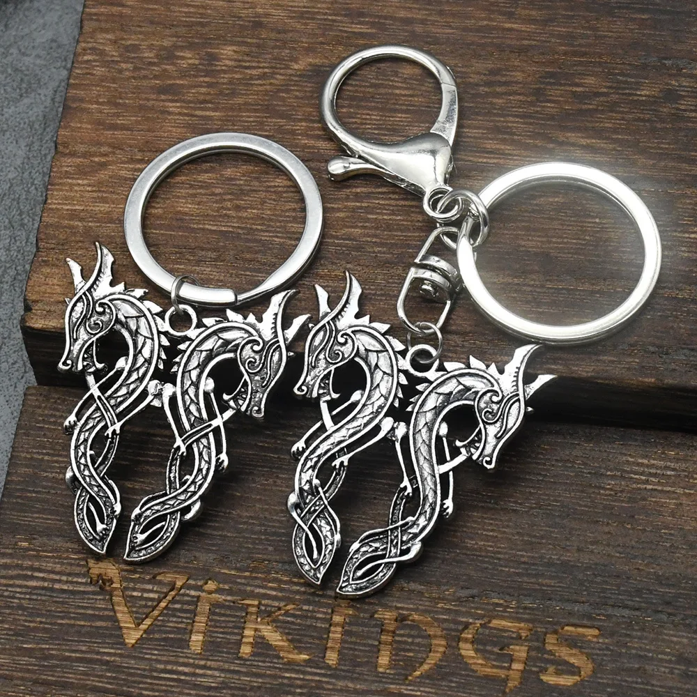 Fashion Alloy Keychain Vintage Dragon Pendants Keyring Retro Jewelry Car Key Chain Bag Charms Decoration Souvenir For Men Gift Fashion Alloy Keychain Vintage Dragon Pendants Keyring Retro Jewelry Car Key Chain Bag Charms Decoration Souvenir For Men Gift